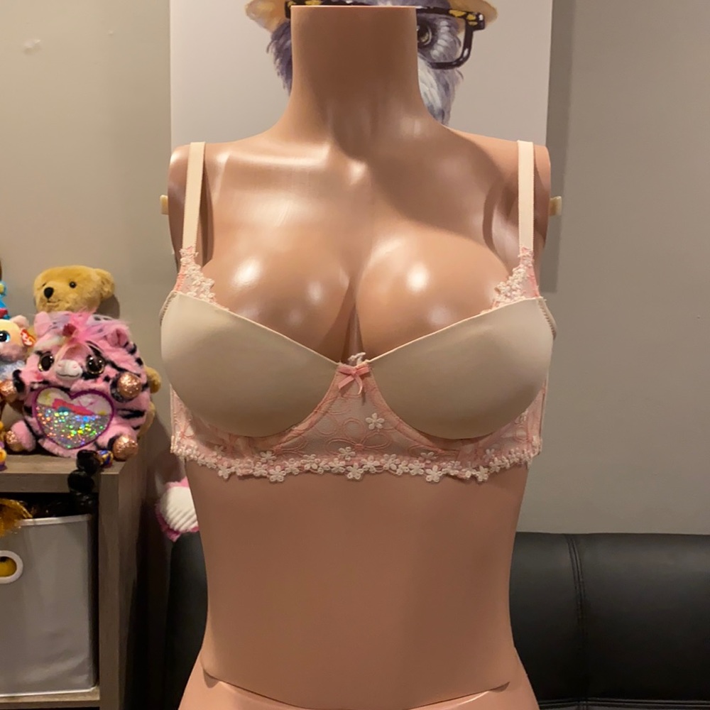 Vintage Aerie Limited Edition Valentine’s Floral Lace Push Up Bra 34A